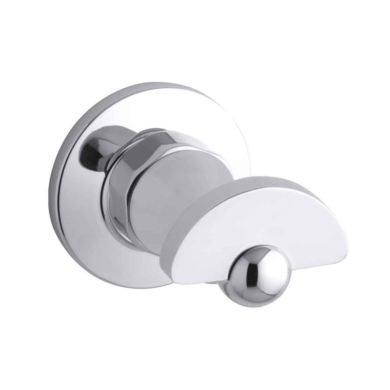 Antique Wall Mounted  Robe Hook, Polished Chrome