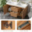 Ensemble de meuble-lavabo double mural 47,24 po-1863164092