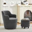 Fauteuil demi-tonneau pivotant avec rangement 360 °-403601803