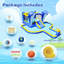 Jardin gonflable avec trampoline et parc aquatique gonflable 8 en 1