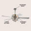 Chesley 52'' Ceiling Fan with Light Kit