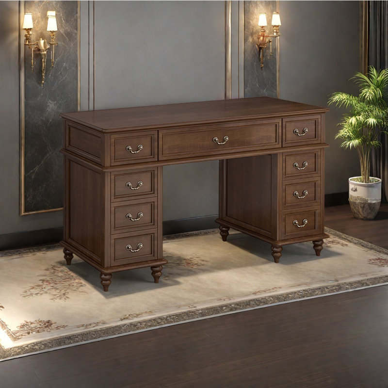 Bureau de style américain, bureau de luxe léger, H 30,71 po x l 51,18 po x P 20,47 po