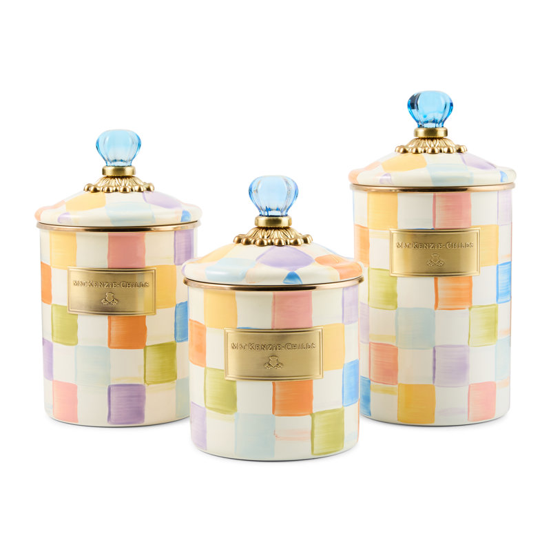 Confetti Check Canisters