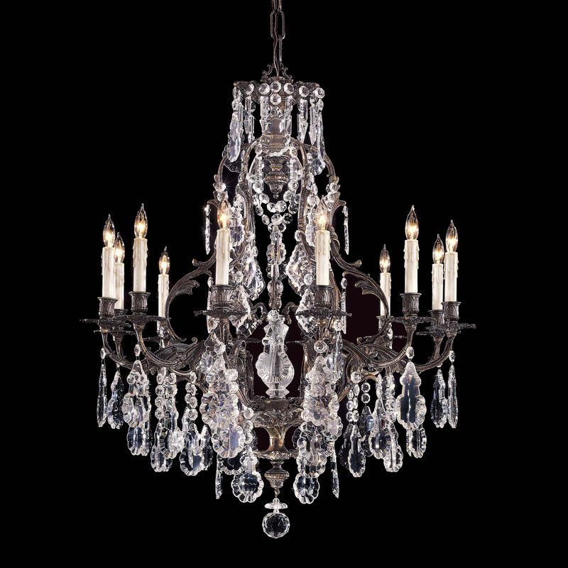 Lustree empire de style bougie 12 lumières