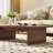 47" Modern Minimalist Split Brown Coffee Table, Rectangular Wood Center Table for Living Room-1760105988-1763415705