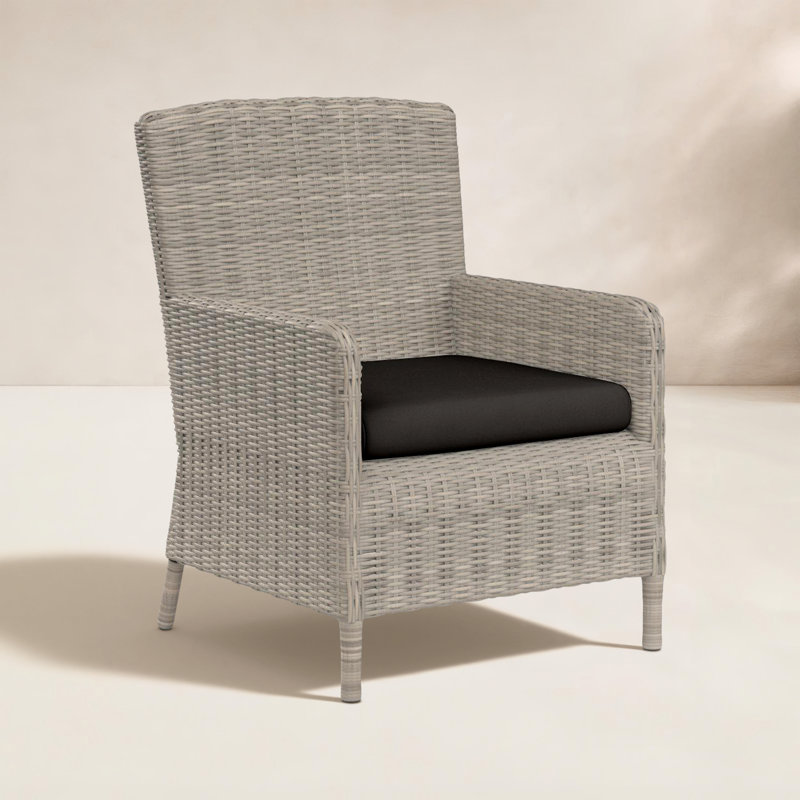 Fauteuil de patio avec coussin Manhattan, Tissage uni Sunbrella® Spectrum carbone