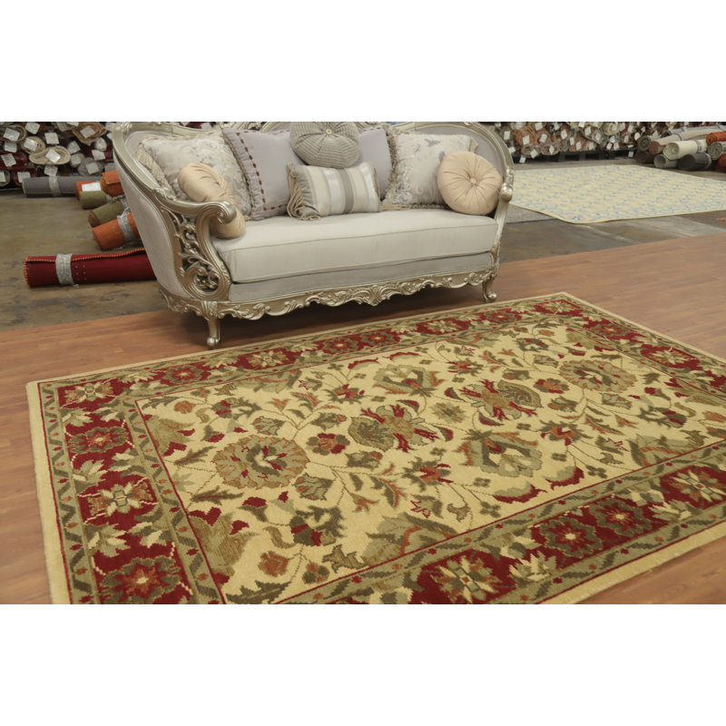 Floral Indian Area Rug 7x10