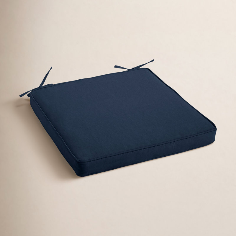Coussin de siège intérieur / extérieur Marolina, H 3 po x l 20 po x P 20 po, Toile bleu marine Sunbrella®