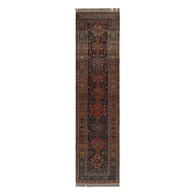 One-of-a-Kind 3'5X13'8 Hand Knotted Area Rug