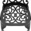 7 chaises d'extérieur - Aluminium, assise ergonomique en fonte d'aluminium empilable, large