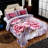 Flannel Floral Comforter Set