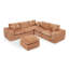 Canapé modulaire en L 107 po avec repose-pieds mobile 107 po Boucle-1233851665