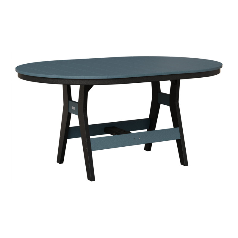 Table de bar berlinoise Berlin, Ardoise, Noir, 38.87" H x 64" W x 44" D