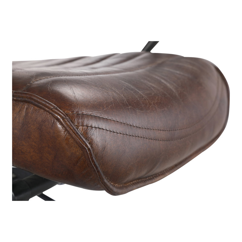 Genuine Leather Executive Chair, Brown Genuine Leather