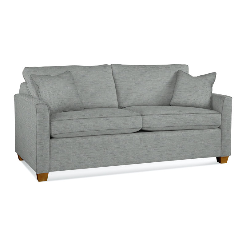 Charleston 77" Sleeper Sofa , Innerspring, White Textured Polypropylene/Olefin, Havana