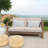 Cove 62.91'' W Solid Eucalyptus Wood Outdoor Loveseat with Cushions