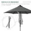 130cm Lighted Market Parasol-96006325
