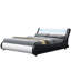 Arine Upholstered Velvet Sleigh Bed with Mattress-338064441-338064442-347385675