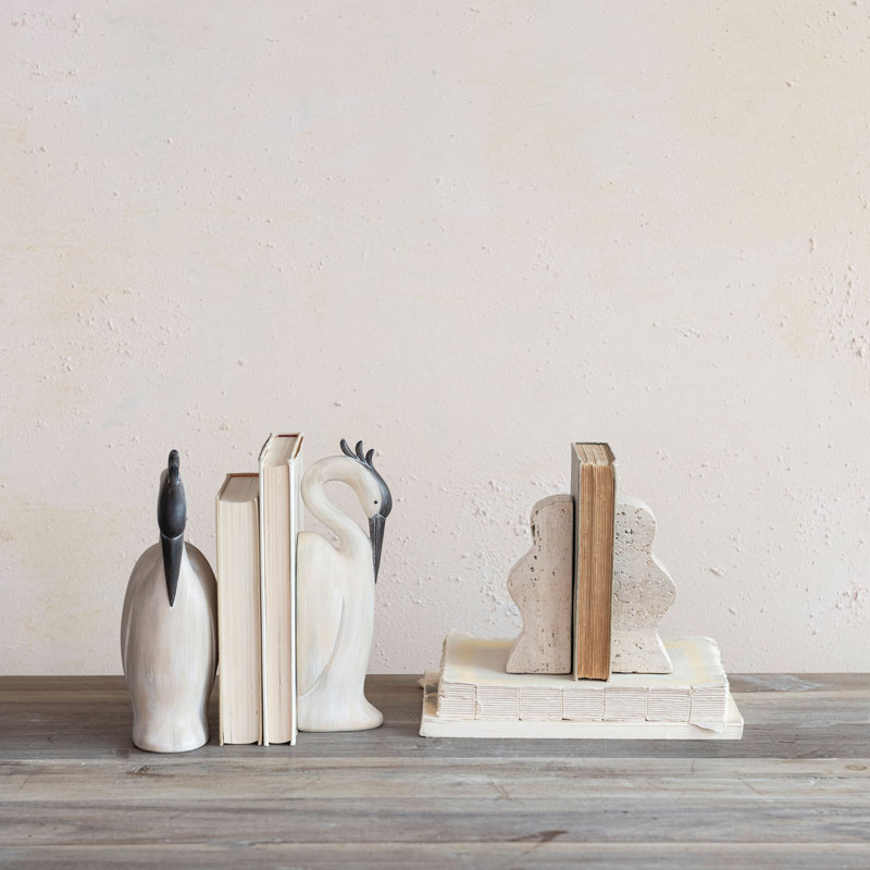 Ettinger Sandstone Non-Skid Bookends, Beige