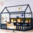 Navy Blue Twin House Bed With Storage And Led Elegant ' Spacious --502620528