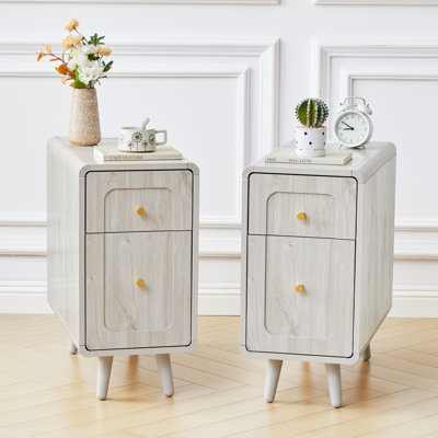 Narrow End Table With Charging Station