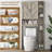 Over The Toilet Storage Cabinet With 7 Storage Shelves, Above Toilet Bathroom Organizer With Toilet Paper Holder Stand, Behind Toilet Cabinet, Space Saver For Restroom, Bathroom, Laundry