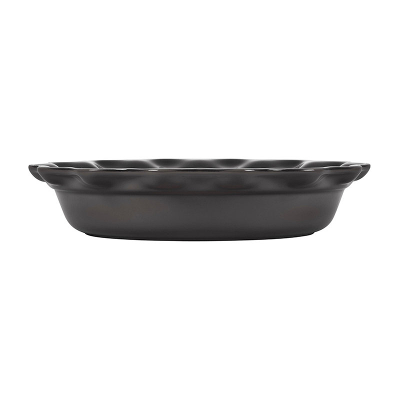 Le Creuset Stoneware Set Of 2 Heritage Fluted Pie Dish 9 In, Gray