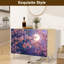 Buffet buffet avec rangement Cherry Blossom Branches Floating Petals Stars avec 2 portes pour le salon et la cuisine