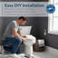 Siège de toilette pour bidet électrique, eau chaude avec sèche-air et 2 serviettes de bidet BB1000-112895706