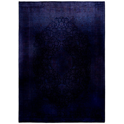 Rachal One-of-a-Kind Hand-Knotted Area Rug - Purple, 10' 0" x 14' 0"