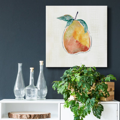 Happy Pear - Toile tendue avec châssis de qualité supérieure, prête à être accrochée