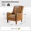 Fauteuil inclinable manuel en cuir Ema-1342479374