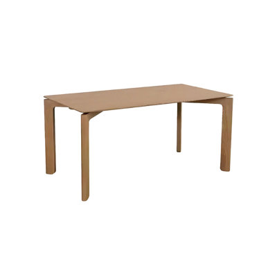 Natural solid wood dining table