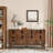 Vintage 4-Door Sideboard Buffet Cabinet, Wooden Storage Credenza with Adjustable Shelves for Living Room, Dining Room & Entryway-850356375