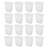 Sterilite 3 Gallon Rectangular Wastebasket Small Home Trash Bin, 16 Pack, White
