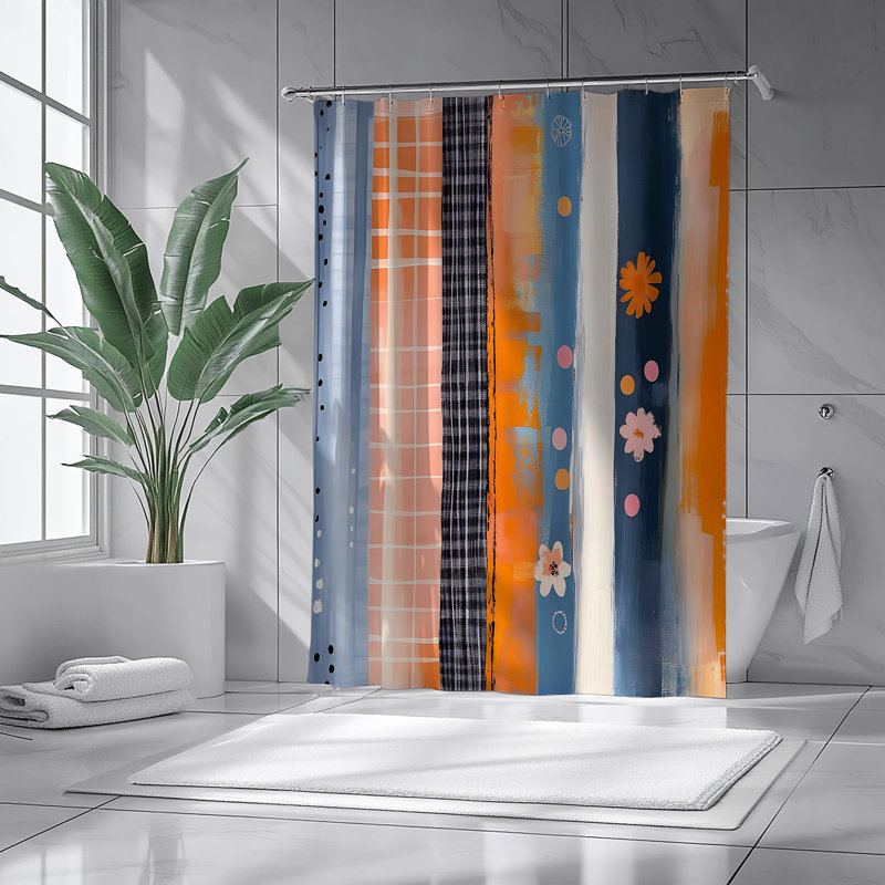 Rideau de douche Bohemian Harmony, H 72 po x l 71 po