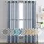 Paire de rideaux semi-transparents avec œillets Hywell-1268837101-1268837088