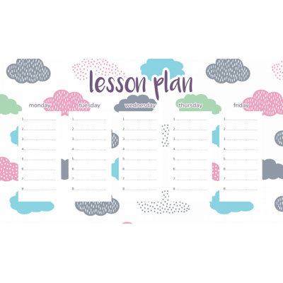 Magnetic Lesson Plan Pastel Clouds