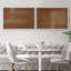 Mid-Century Modern Brown Abstract Polygon - ensemble de 2 reproductions sur toile flottantes-98554082-98554083