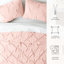 Ensemble de housse de couette texturée Pinch Pleat-263947593-263947601