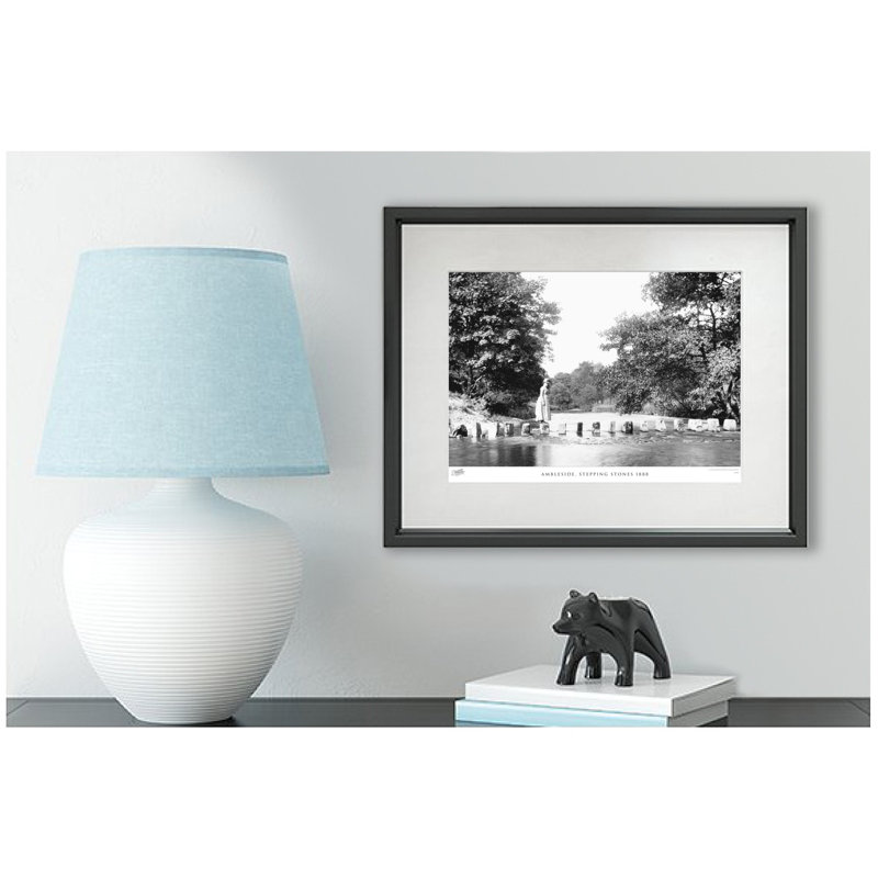 Ambleside, Stepping Stones 1888 by Francis Frith - Single Picture Frame Print, 28cm H x 36cm W x 2.3cm D
