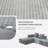 Convertible Modular Sectional , 4 - Seat Compression American Design In Grey, Medium Firm Seat, Us Foam Filler, Standard 100 By Brushed Corduroy Covers, Machine Washable And Soft Smooth-2044520221