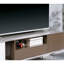 Base de console de télévision moderne moderne avec tablette ouverte et glissières à roulement à billes attachées à un tiroir