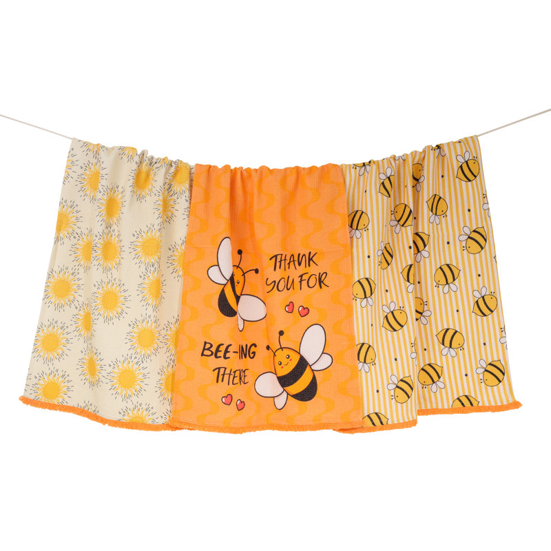 Ensemble de serviettes de cuisine Bee-ing There Thank You