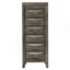 Commode pour femme 7 tiroirs Marilla G1505-LC, gris