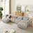 Clermeau Corduroy U-Shaped Sectional Reversible-1083505895