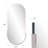 Mantra Stainless Steel Oval Mirror-1942096200