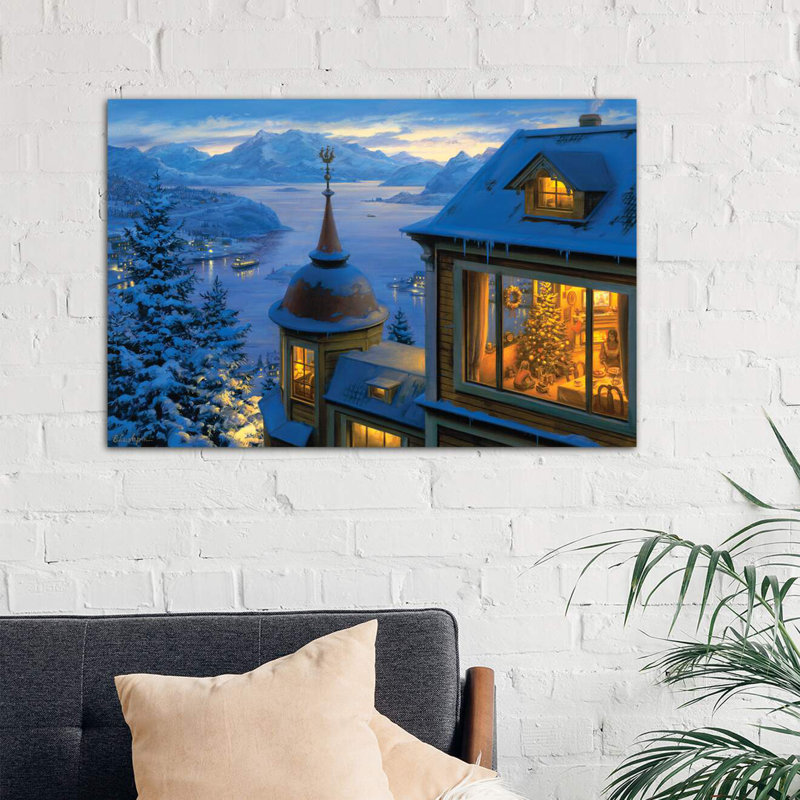 Coming Home For Christmas by Evgeny Lushpin - Wrapped Canvas Painting, 101.6 cm H x 66.04 cm W x 1.91 cm D
