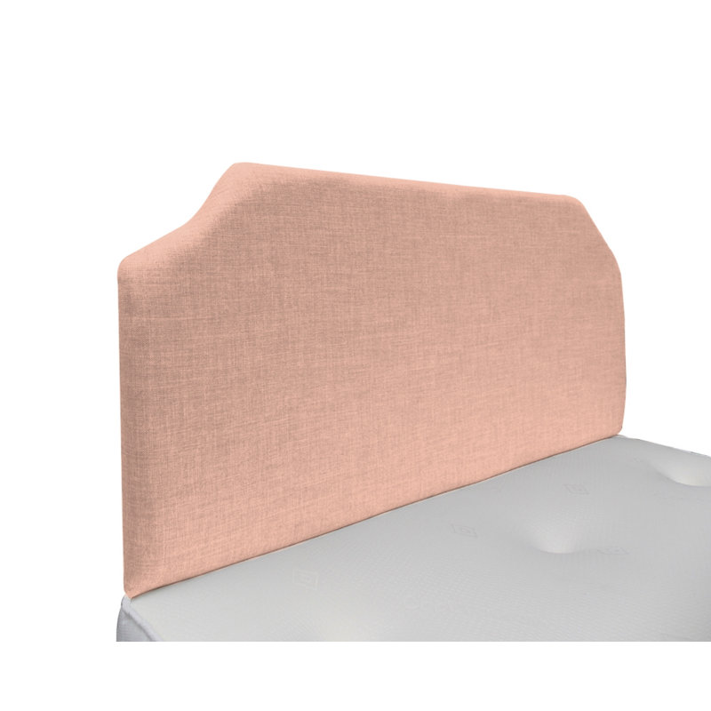 Upholstered Headboard, Small Single (2'6), Plush Velvet, Pink