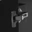 Meuble-lavabo de 30 pouces avec lavabo en céramique à 3 tiroirs et tablette réglable au fini noir de style moderne avec lavabo de 30 po-2066889073